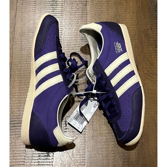 Adidas Japan Women Purple Cream Stripes Casual Sneakers Shoes Size 9 - Picture 5 of 12